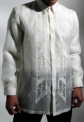 Men's Barong Cream Jusi fabric 100811 Cream 